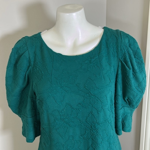 Lilly Pulitzer Knowles Elbow Sleeve Dress Hosta Green Knit Jacquard Sz M - Picture 5 of 14